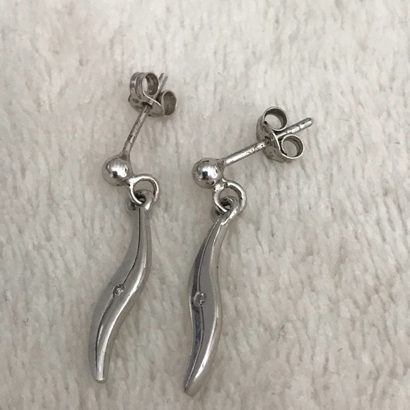 Hot Diamonds 💎 Dainty Dangle Earrings - 925 silver, never worn - Picture 5 of 13